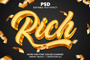 15 best luxury 3d Text Effect bundle, a Layer Style Add-On by bdrobin (Thumbnail 2 of 16)