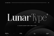 Lunar Type - Family Serif Font, a Serif Font by Flawless And Co (Thumbnail 1 of 10)