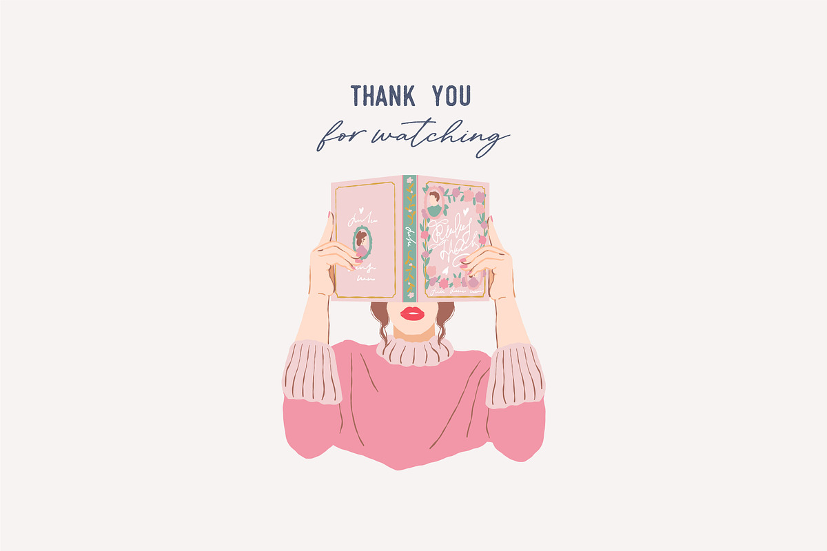 Book Lovers Clipart. Girls and Books, an Object Illustration by VerAna (Photo 24 of 24)