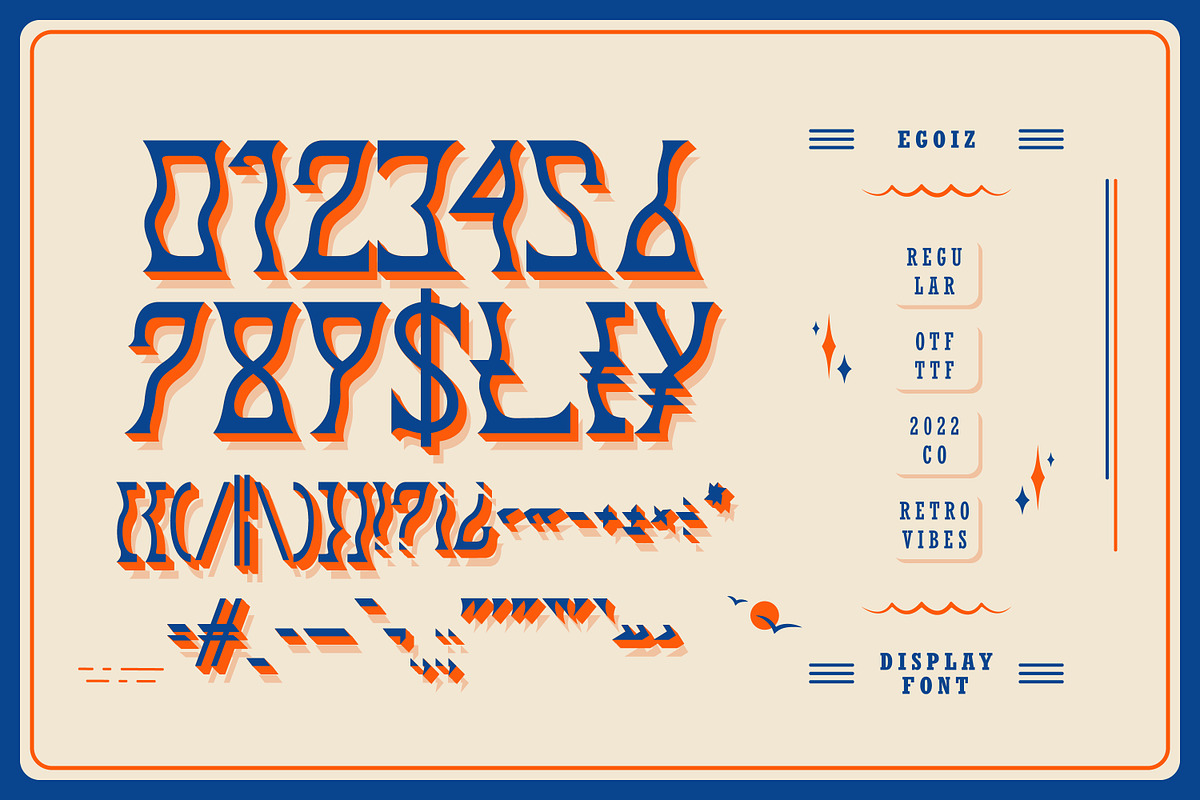 Egoiz Retro Display Font, a Serif Font by infernostudio3 (Photo 9 of 11)