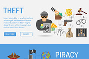 Crime and Punishment Flat Icons, an Outline Icon by TAlex (Thumbnail 6 of 6)