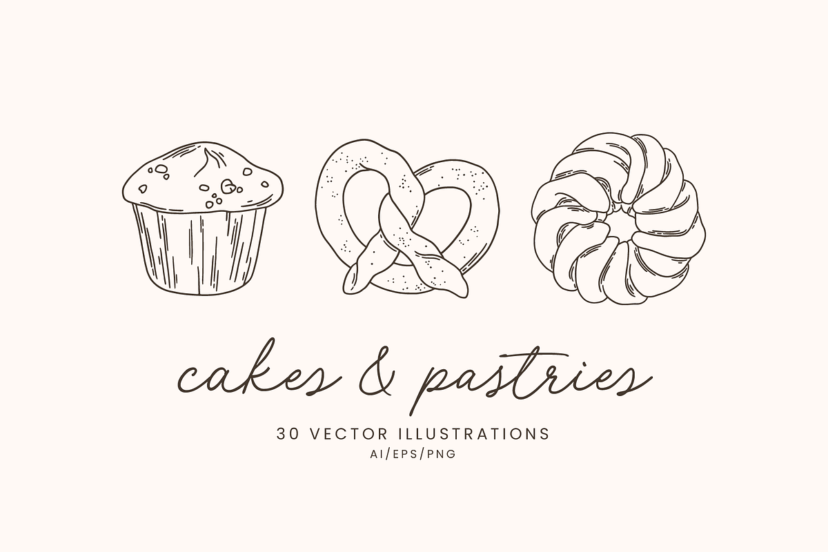 Cake and Pastry Illustrations, a Food Illustration by Emma Webb Studio (Photo 1 of 5)