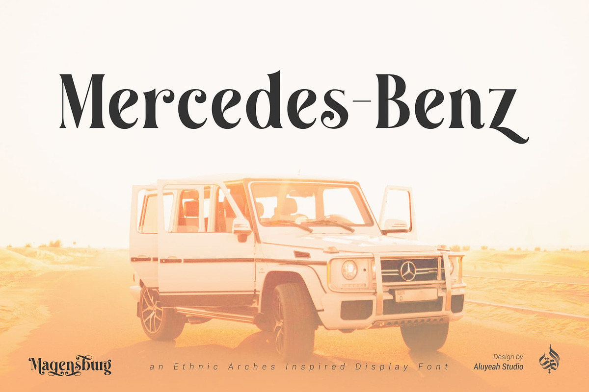 Magensburg | Modern Display Font, a Font by Aluyeah Studio (Photo 9 of 17)