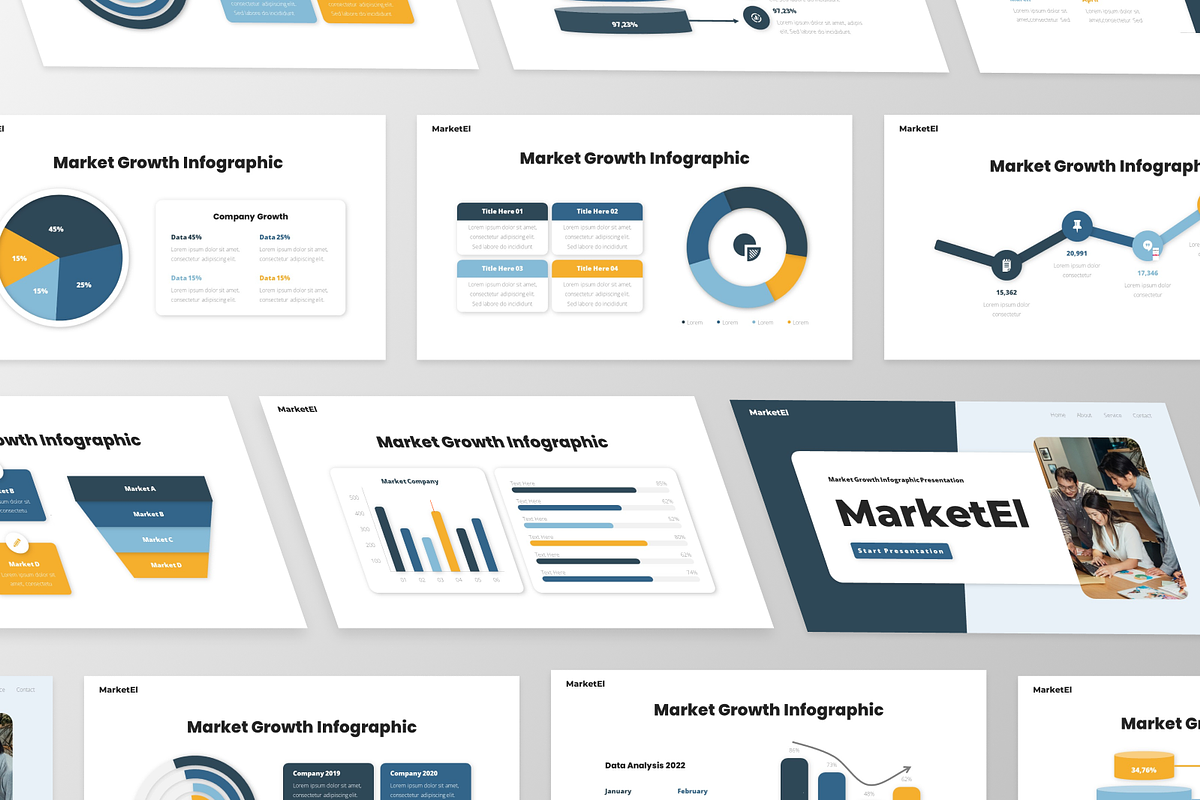 MarketEl - Market Growth GoogleSlide, a Presentation Template by GraphauseProject (Photo 2 of 6)