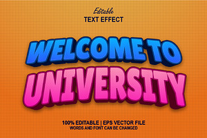 Back To University Text Effect