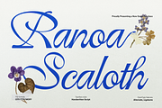 Ranoa Scaloth | Handwritten Script, a Script Font by gracetype_studio (Thumbnail 1 of 11)