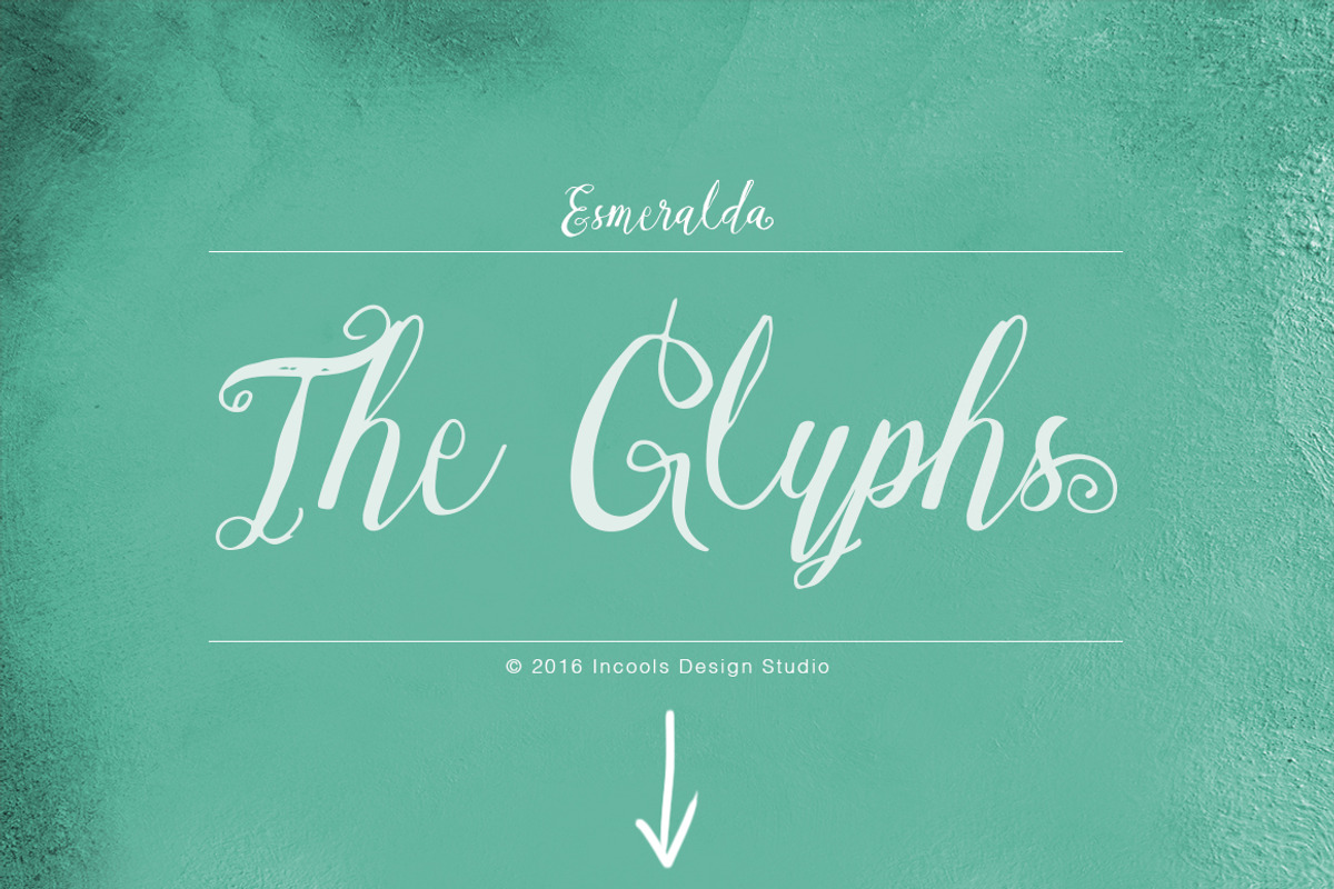 Esmeralda [UPDATED], a Script Font by Incools (Photo 6 of 6)
