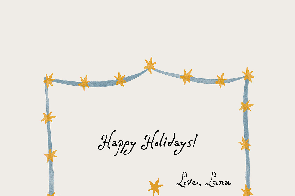 Watercolor Christmas Animals Whimsy, a Seasonal Illustration by Lana Elanor (Photo 16 of 16)