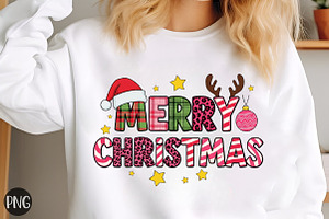 Merry Christmas PNG, Sublimation Des, an Illustration by Libby Wishes