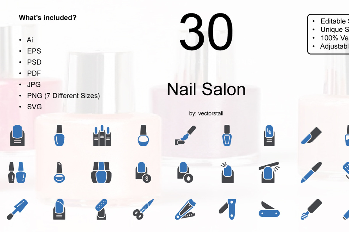Nail Salon, an Icon by Vector Stall
