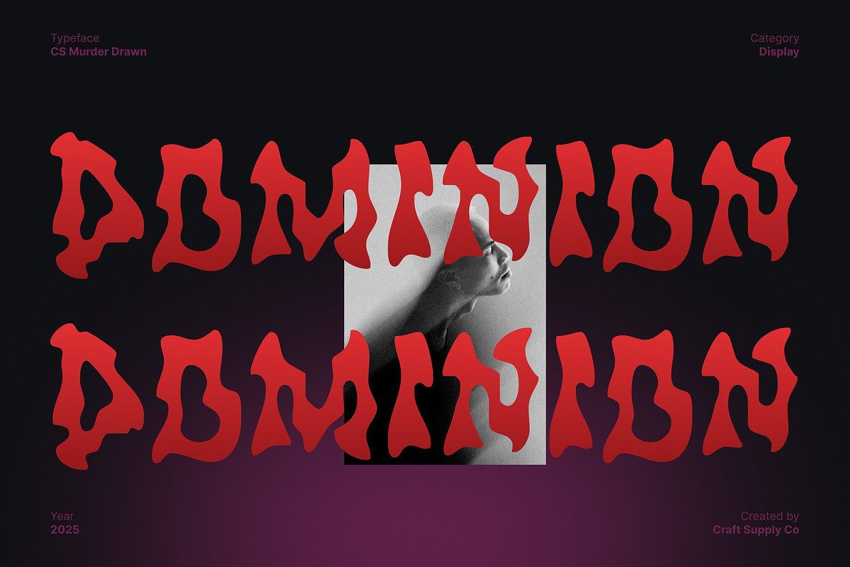 CS Murder Drawn, a Blackletter Font by Craft Supply Co. (Photo 7 of 8)