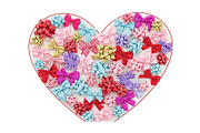 Valentine Heart Frame Bow Collection, a Person Illustration by Designer_Momina (Thumbnail 15 of 17)
