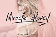 Miracle Roved, a Script Font by Larin Type Co. (Thumbnail 1 of 7)