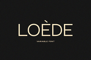 Loede - Clean Sans Family + Variable, a Sans Serif Font by Prioritype Co
