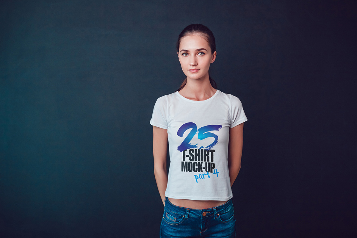 25 T-Shirts Mock-Up (Part 4), a Shirt Mockup by Freeman Studio (Photo 17 of 32)