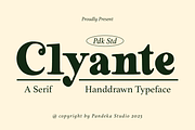 Clyante - Vintage Serif Handdrawn, a Serif Font by Pandeka Studio (Thumbnail 1 of 9)