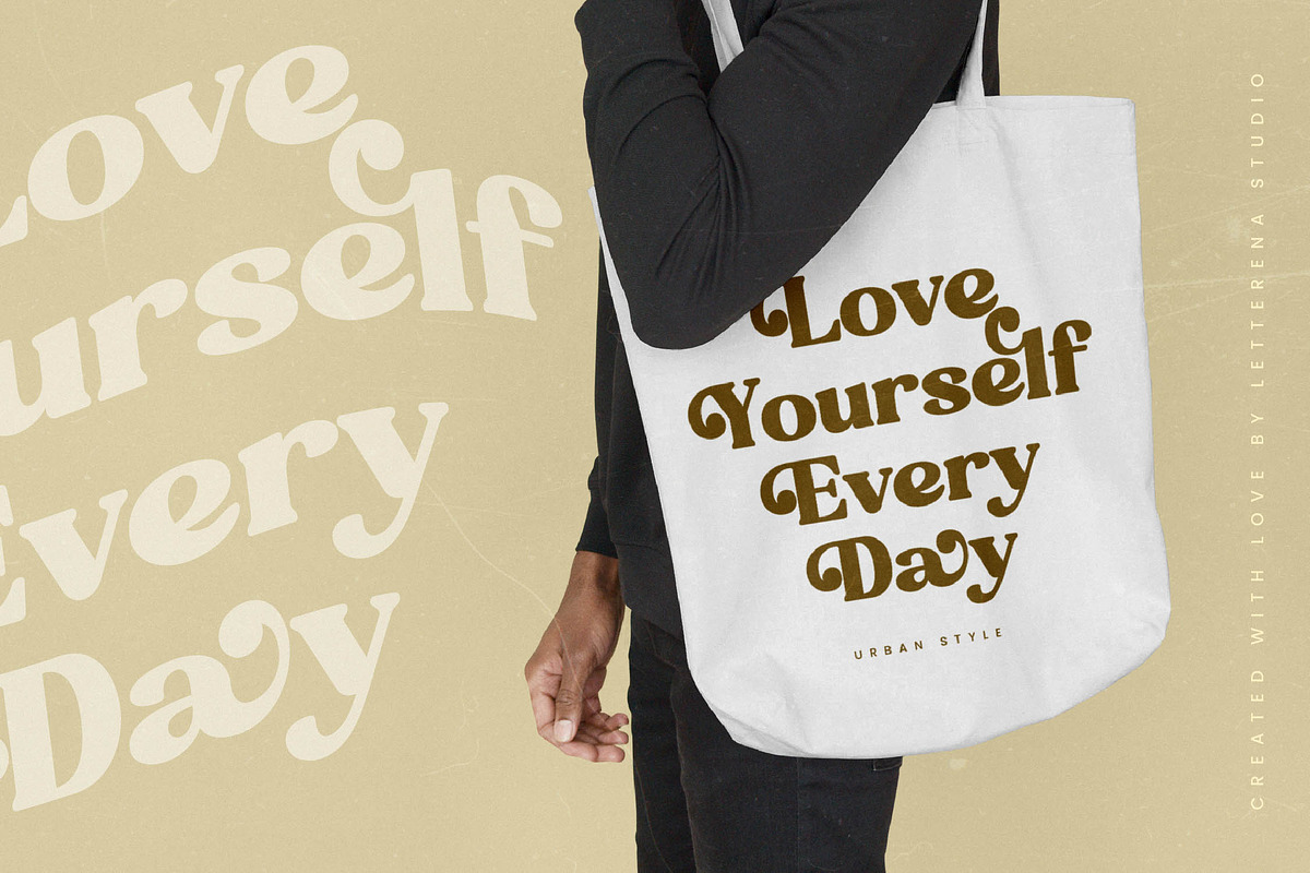 Angelic Pearl Retro Serif Font, a Serif Font by Letterena Studios (Photo 7 of 15)