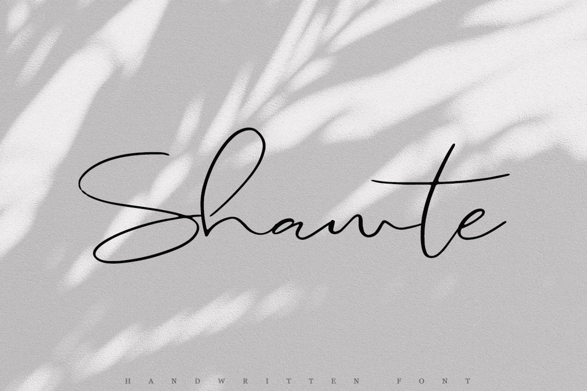 Shawte, a Script Font by Katie Holland (Photo 1 of 7)