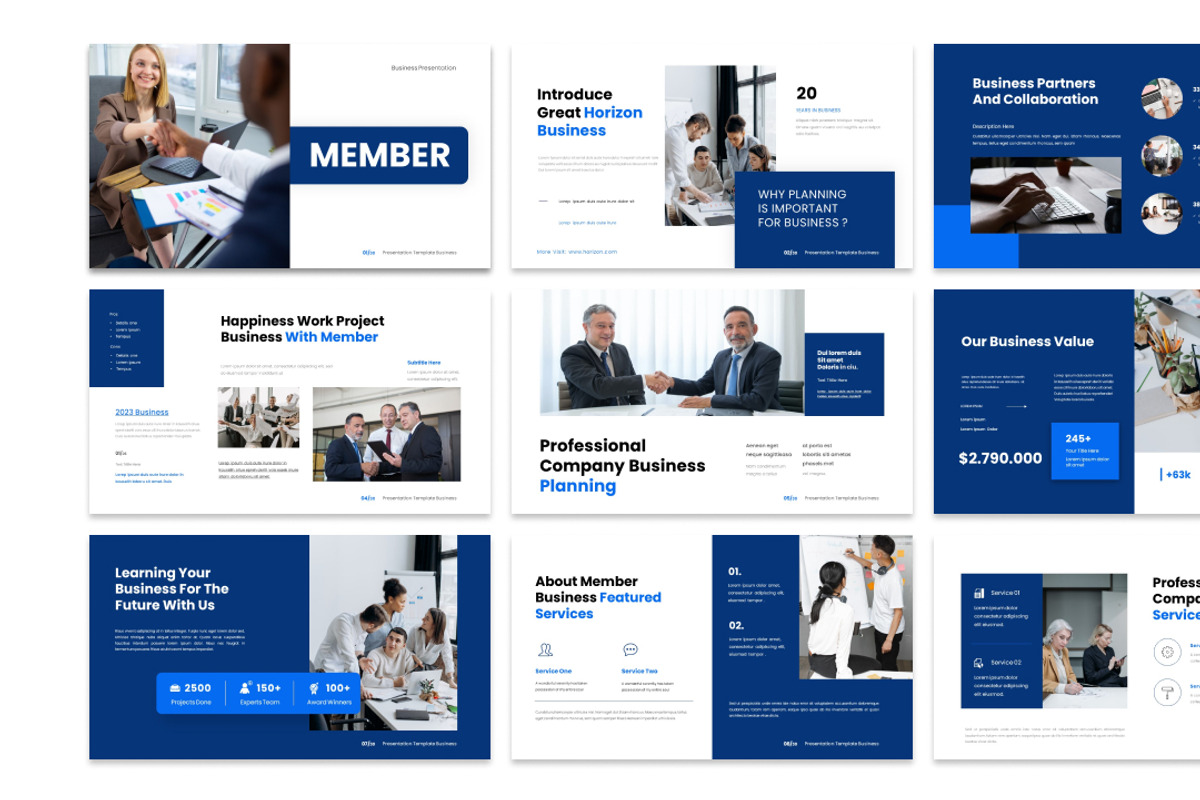 Member - PowerPoint Template, a Presentation Template by MA-KING_ART