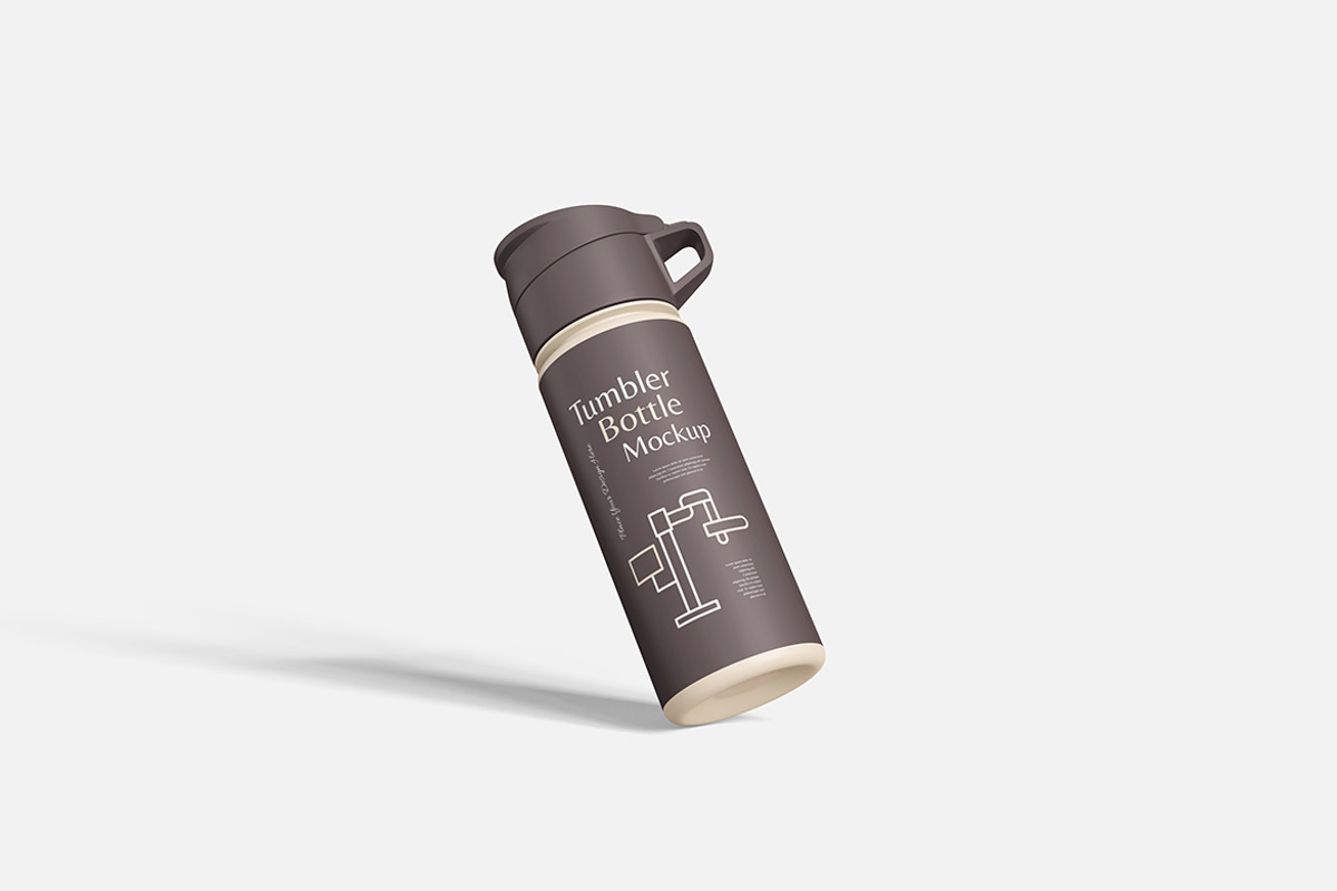 Tumbler Bottle Mockup Set, an Advertising Mockup by Indah (Photo 5 of 6)