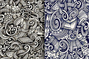 Winter Graphics Doodles Patterns