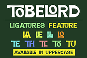 TOBELORD Display Sans Serif, a Sans Serif Font by Haksen (Thumbnail 3 of 9)