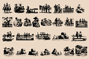 Vintage Retro Rodeo illustrations, an Object Illustration by Nocturnal Wolf (Thumbnail 13 of 17)