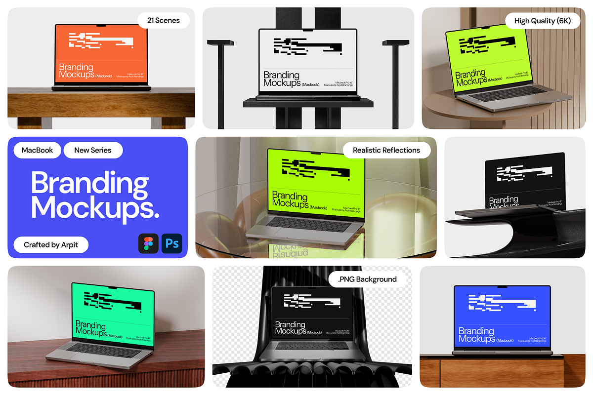 Macbook Pro Mockups, a Mac Mockup by Arpit Brandings (Photo 1 of 6)