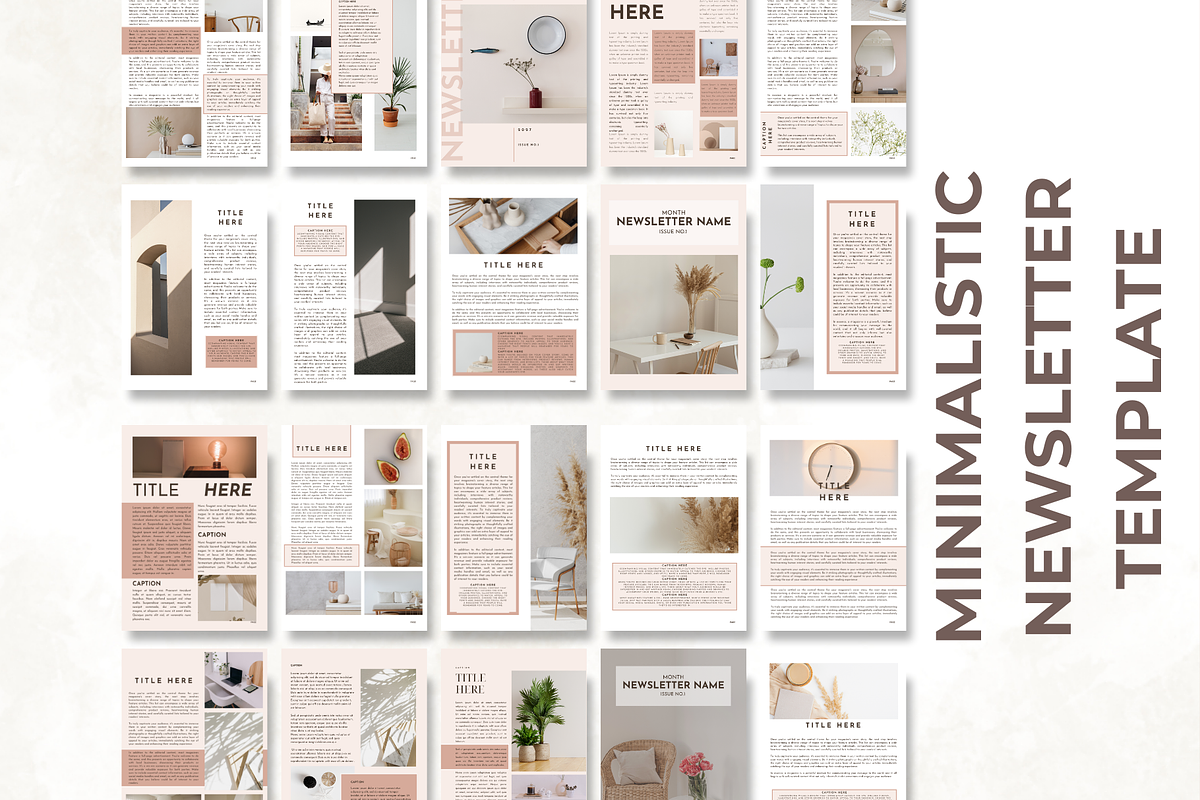 50 Editable Newsletter Templates, a Presentation Template by Digital By Nikoleta (Photo 9 of 10)
