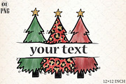 Christmas Trees Sublimation Design, an Illustration by Libby Wishes (Thumbnail 1 of 6)