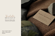 Realistic visiting card mockup, a Mockup by boreālis (Thumbnail 1 of 2)