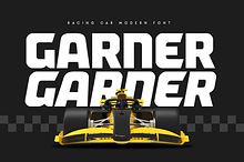 Garner - Racing Car Modern Font