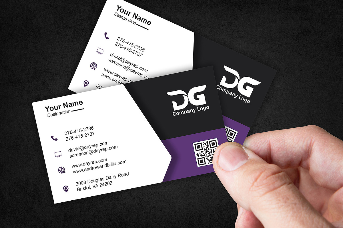 Corporate Agency Business Card PSD preview 5
