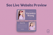 Purple UGC Portfolio Template Canva, a Websites & App Template by The Chaos Project (Thumbnail 7 of 8)