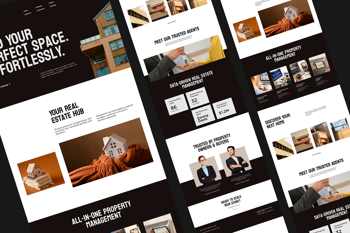Figma Real Estate Landing Page, a Landing Page Template by Musara (Photo 3 of 5)