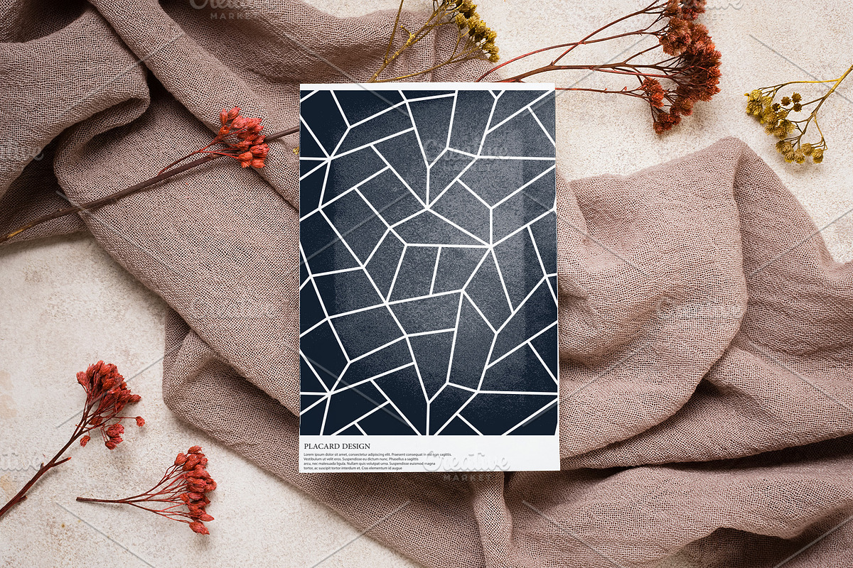 Geometric modern textured posters, a Background Graphic by ExpressShop (Photo 4 of 4)