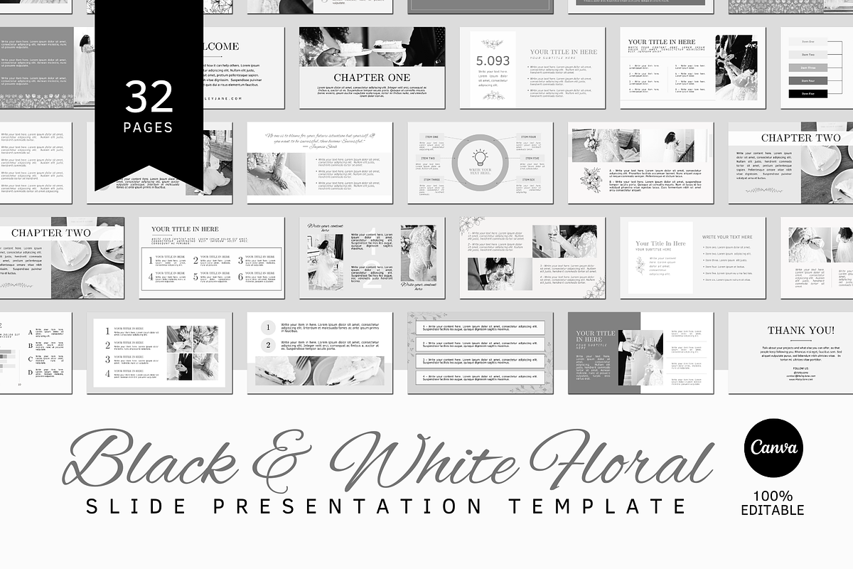 SLIDE CANVA TEMPLATE, a Presentation Template by The Little Lily Studio (Photo 1 of 5)