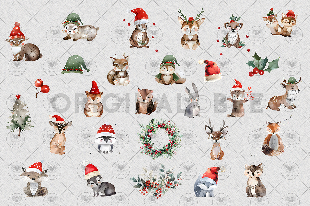 Winter Animals Clipart, an Illustration by BigCakeBee (Photo 3 of 4)