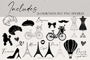 Paris Element SVG Bundle, an Object Illustration by IllustratorAnnie (Thumbnail 3 of 5)