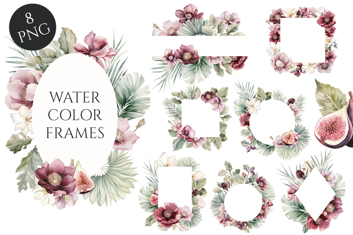 Watercolor Violet History Floral, an Object Illustration by Evgeniia (Photo 3 of 9)
