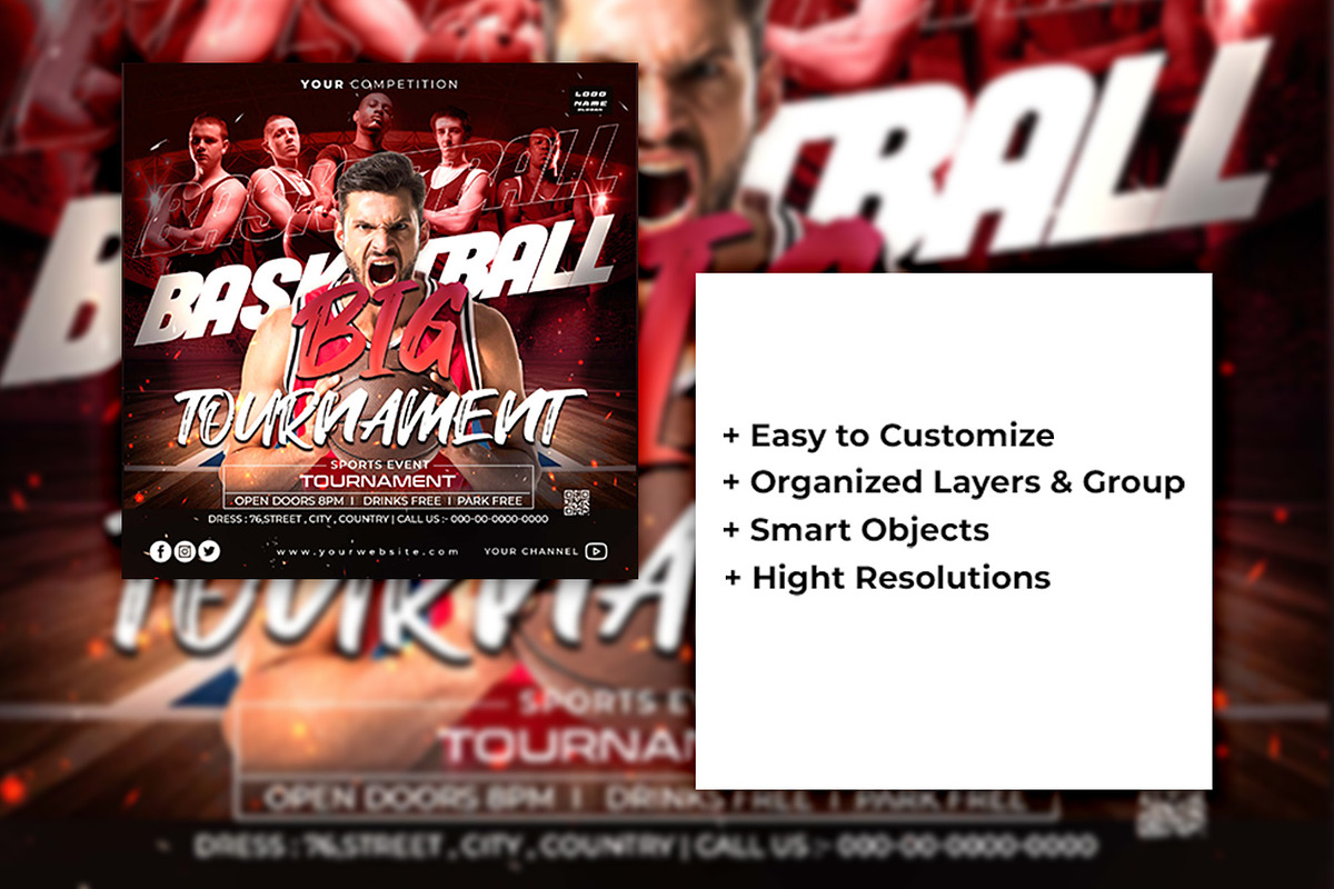 Bundle Sport Instagram Templates, a Social Media Template by Glowin_studio (Photo 3 of 3)