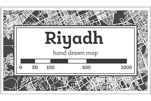 Riyadh Saudi Arabia City Map