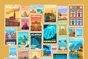 75 Travel Posters. Amazing bundle., an Illustration by Red Monkey (Thumbnail 4 of 13)