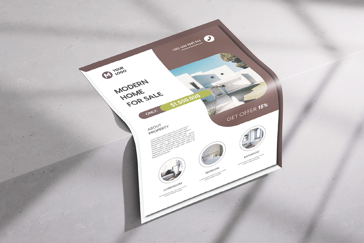 Modern home for sale, a Flyer Template by Workhu (Photo 4 of 4)