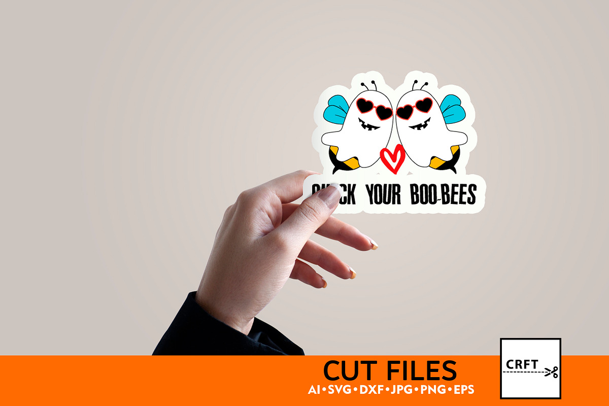 Halloween Boo Bees Bundle 10 Designs, an Illustration by LaserCutano (Photo 5 of 8)