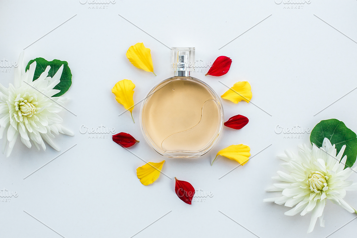 fragrant perfume bottle mockup, a Packaging Mockup by VetalStock (Photo 3 of 6)