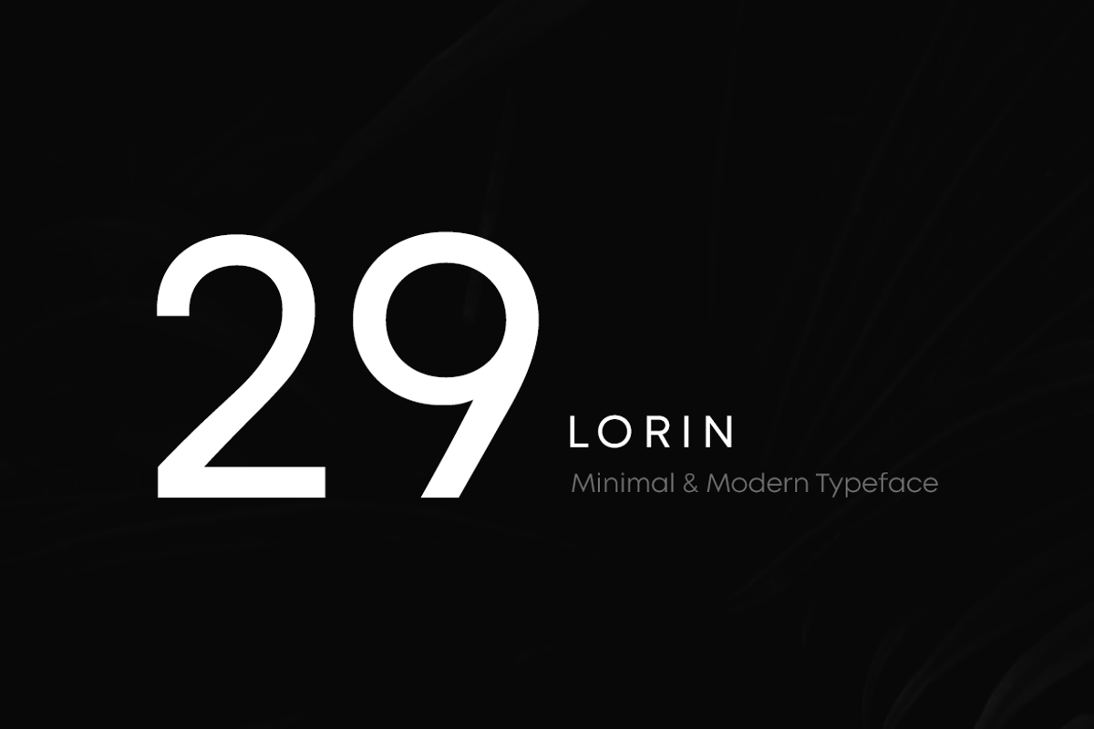 LORIN - Clean Geometric Font Family preview 3