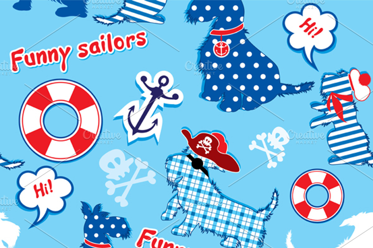 funny scottish terrier dogs - sailor preview 3