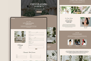 Squarespace Website Event Planner