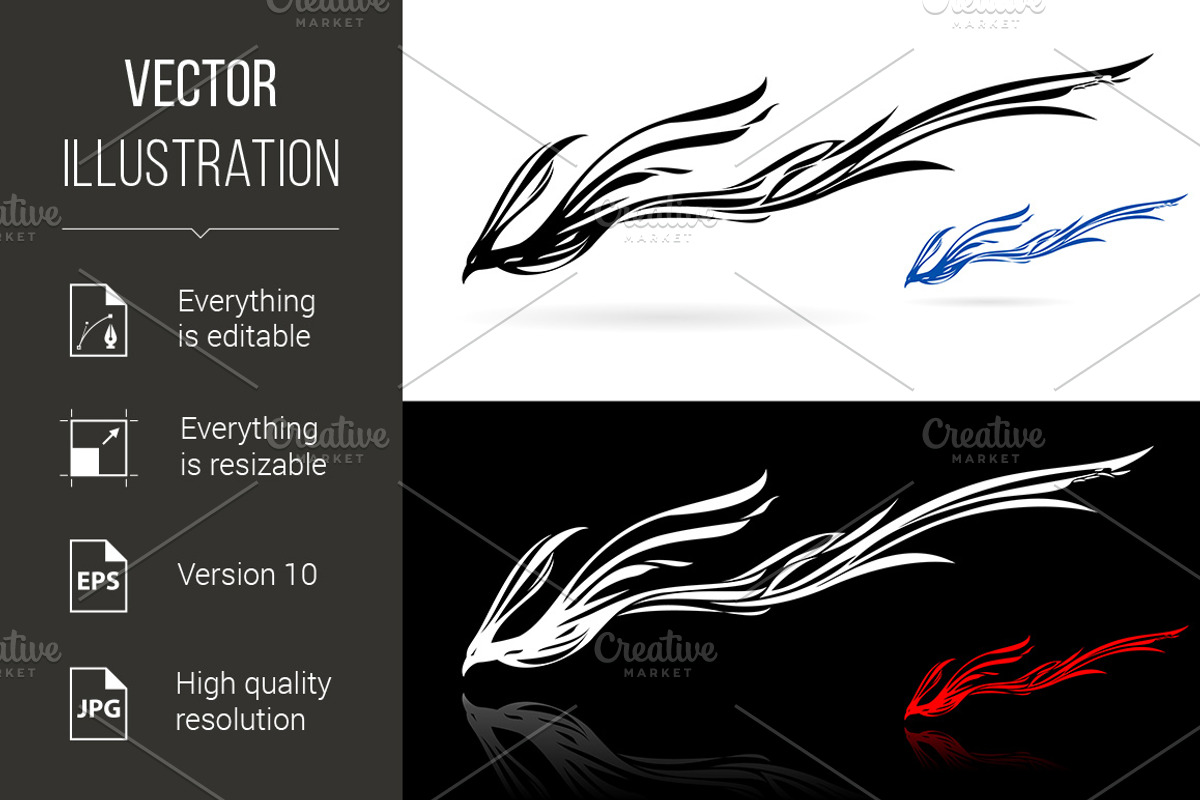Phoenix icons, a Background Graphic by DvargShop